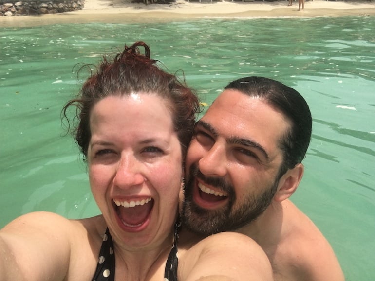 A cute picture of Kelly and Phil